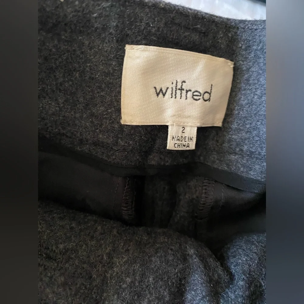 Aritzia Wilfred Front-Tie Wool Cashmere Cropped pants - Picture 6 of 7